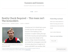 Tablet Screenshot of gunnersandgooners.wordpress.com