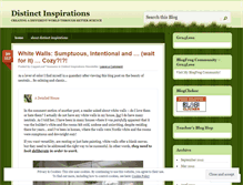 Tablet Screenshot of distinctinspirations.wordpress.com