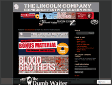 Tablet Screenshot of lincolncompany.wordpress.com