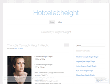 Tablet Screenshot of hotcelebheight.wordpress.com