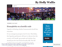 Tablet Screenshot of hollywallisnews.wordpress.com