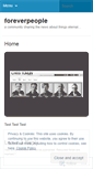 Mobile Screenshot of foreverpeople.wordpress.com