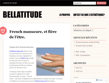 Tablet Screenshot of bellatitude.wordpress.com