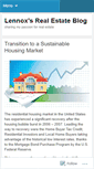 Mobile Screenshot of lennoxscottblog.wordpress.com