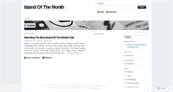 Desktop Screenshot of islandofthemonth.wordpress.com