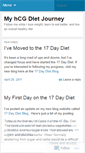 Mobile Screenshot of hcgdietjourney.wordpress.com
