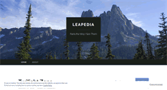 Desktop Screenshot of leapedia.wordpress.com