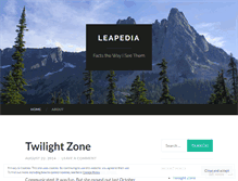 Tablet Screenshot of leapedia.wordpress.com