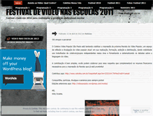 Tablet Screenshot of festivalpaulistanodevideonasescolas.wordpress.com