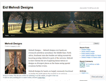 Tablet Screenshot of eidmehndidesigns.wordpress.com