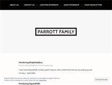 Tablet Screenshot of parrottpeople.wordpress.com