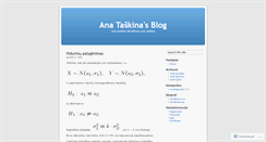 Desktop Screenshot of anataskina.wordpress.com