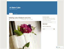 Tablet Screenshot of aibakecake.wordpress.com