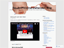 Tablet Screenshot of antialleinerziehende.wordpress.com
