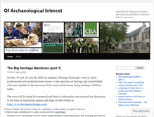 Tablet Screenshot of ofarchaeologicalinterest.wordpress.com