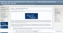 Desktop Screenshot of diamondjewelryretailersreview.wordpress.com