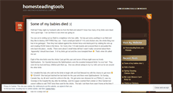 Desktop Screenshot of homesteadingtools.wordpress.com
