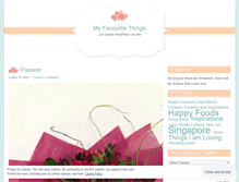 Tablet Screenshot of favouritethingsofmine.wordpress.com