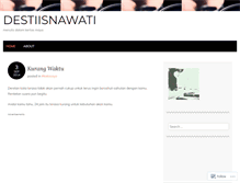 Tablet Screenshot of destiisnawati.wordpress.com