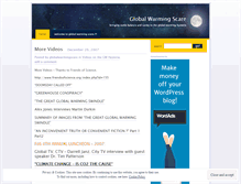 Tablet Screenshot of globalwarmingscare.wordpress.com