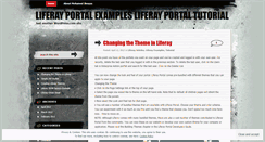 Desktop Screenshot of liferayportaltutorial.wordpress.com