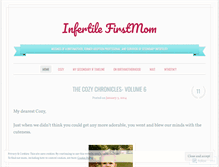 Tablet Screenshot of infertilefirstmom.wordpress.com