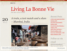 Tablet Screenshot of livinglabonnevie.wordpress.com