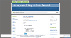 Desktop Screenshot of dottorpaolo.wordpress.com