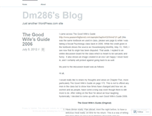 Tablet Screenshot of dm286.wordpress.com