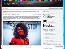 Tablet Screenshot of digitalrndfund.wordpress.com