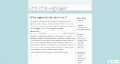 Desktop Screenshot of chitchatwithgeo.wordpress.com