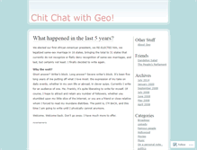 Tablet Screenshot of chitchatwithgeo.wordpress.com