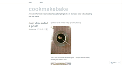 Desktop Screenshot of cookmakebake.wordpress.com
