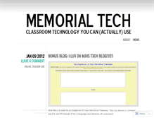Tablet Screenshot of mjhstech.wordpress.com