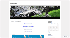 Desktop Screenshot of carantec.wordpress.com