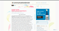 Desktop Screenshot of communicationdomain.wordpress.com