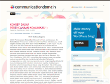 Tablet Screenshot of communicationdomain.wordpress.com