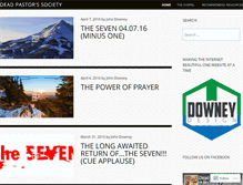 Tablet Screenshot of deadpastorssociety.wordpress.com
