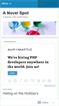 Mobile Screenshot of anovelspot.wordpress.com