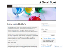 Tablet Screenshot of anovelspot.wordpress.com