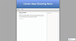 Desktop Screenshot of centermassshooting.wordpress.com