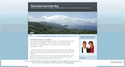 Desktop Screenshot of pismobeachrealestate.wordpress.com