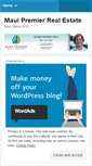 Mobile Screenshot of mauipremierrealestate.wordpress.com