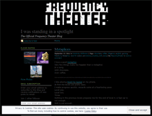 Tablet Screenshot of frequencytheater.wordpress.com