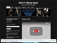 Tablet Screenshot of mcflyofficialspain.wordpress.com