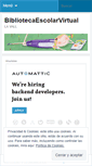Mobile Screenshot of bibliotecaescolarvirtual.wordpress.com