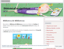 Tablet Screenshot of bibliotecaescolarvirtual.wordpress.com