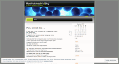 Desktop Screenshot of maulinakinasih.wordpress.com