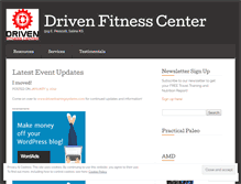 Tablet Screenshot of driventraining.wordpress.com