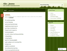 Tablet Screenshot of akojuana.wordpress.com